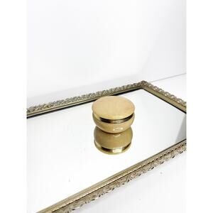 Vintage 60s/70s Italian Alabaster box, lidded 1960s trinket box